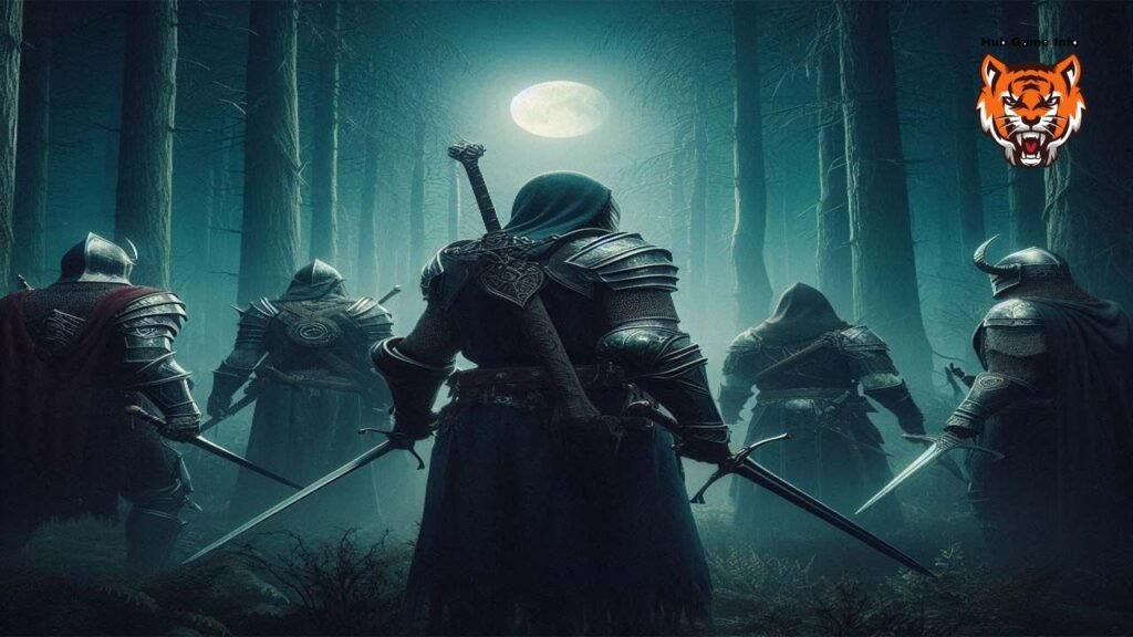 Prepare for war in a virtual reality game of Elden Ring as imagined by artificial intelligence