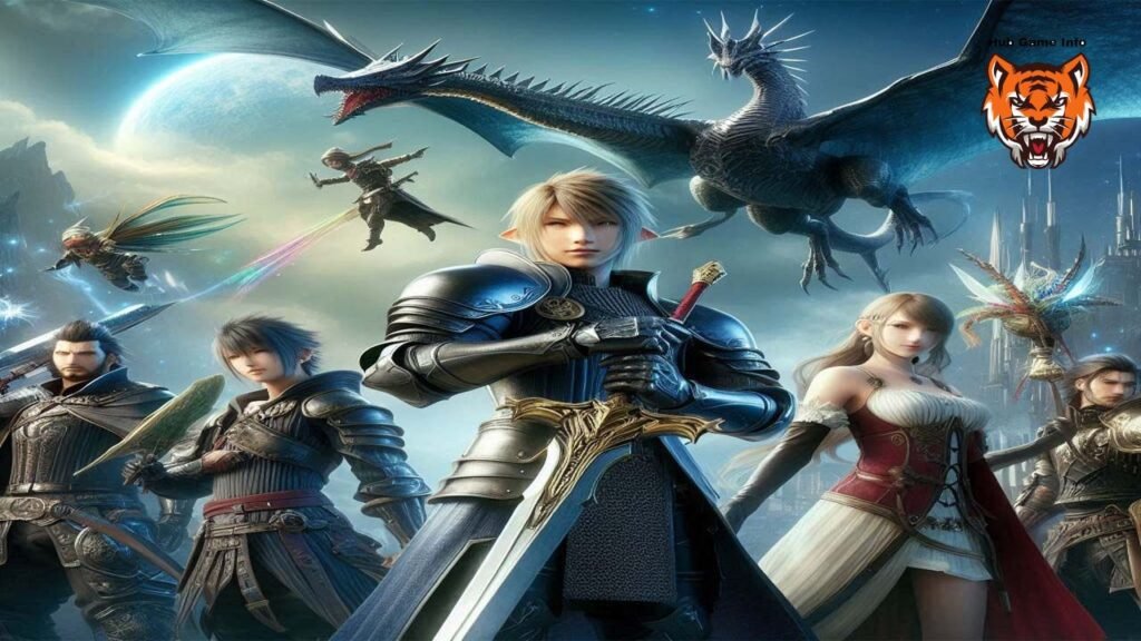 An imaginary image showing some of the game's characters Final Fantasy XVI.