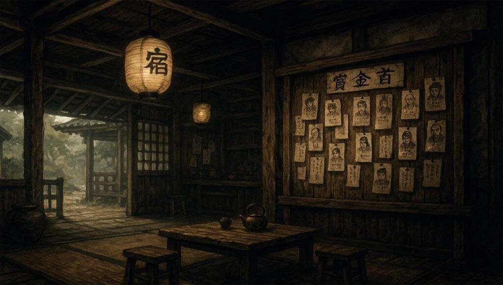 Shadow Inn bounty board location map