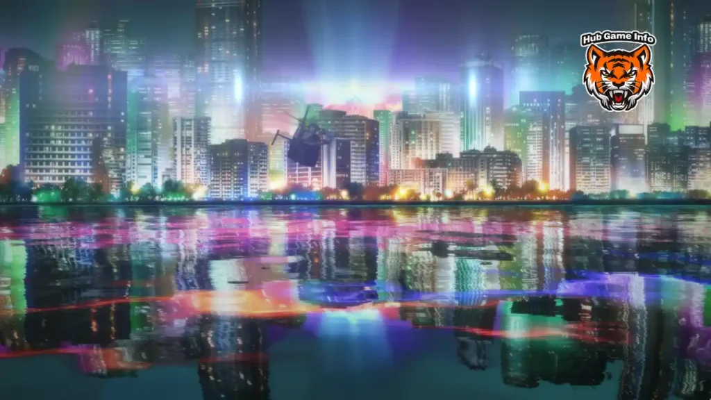 Tokyo city night Persona 5 Royal atmosphere